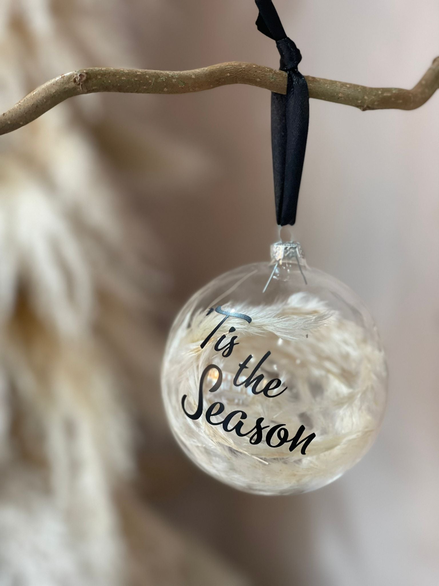 Tis the season Large Dried Floral Bauble