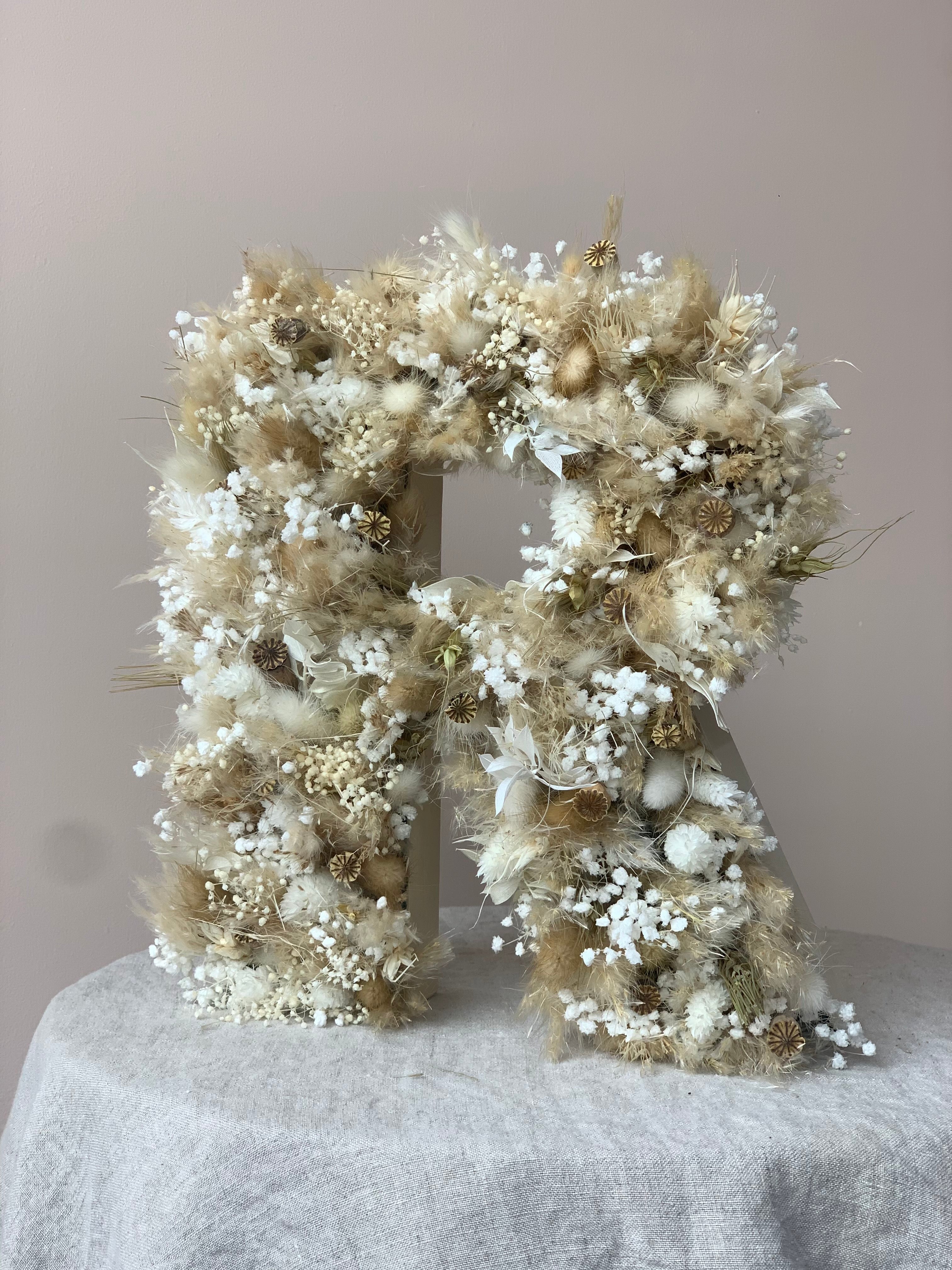 Dried Floral Letter