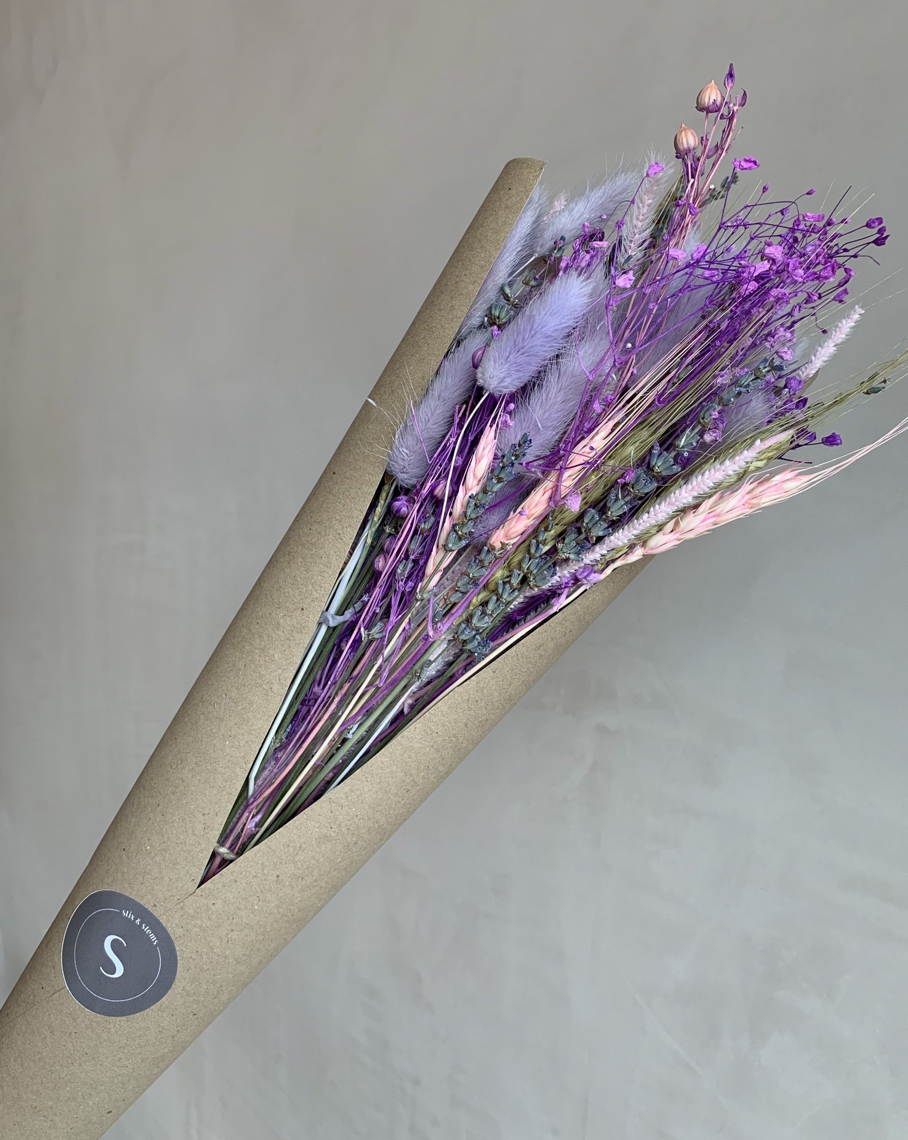 Purple Reign Dried Bouquet Arrangement
